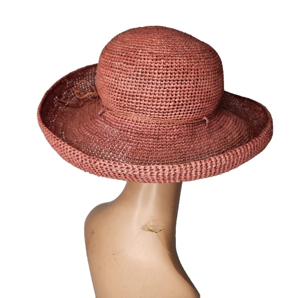 HELEN KAMINSKI Provence 12 Straw Raffia Hat Pomelo Color Excellent Condition main image 4